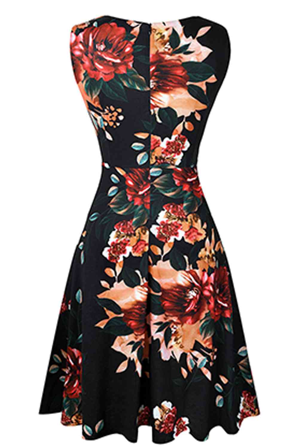 Printed Smocked Waist Sleeveless Dress - All Dresses - Dresses - 15 - 2024