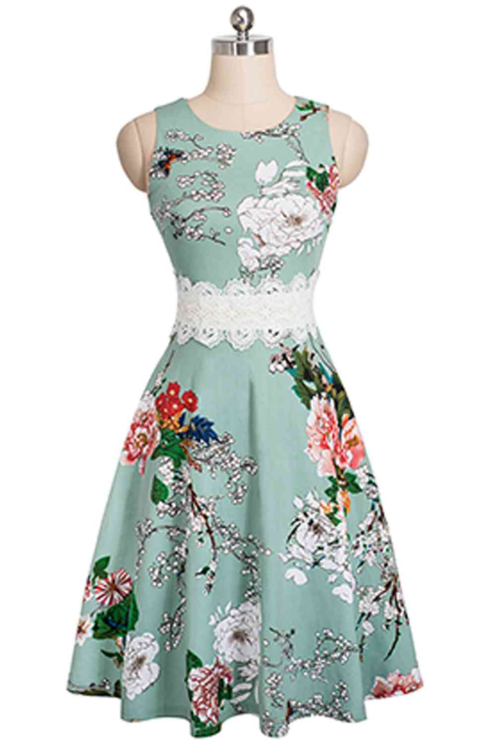 Printed Smocked Waist Sleeveless Dress - All Dresses - Dresses - 32 - 2024