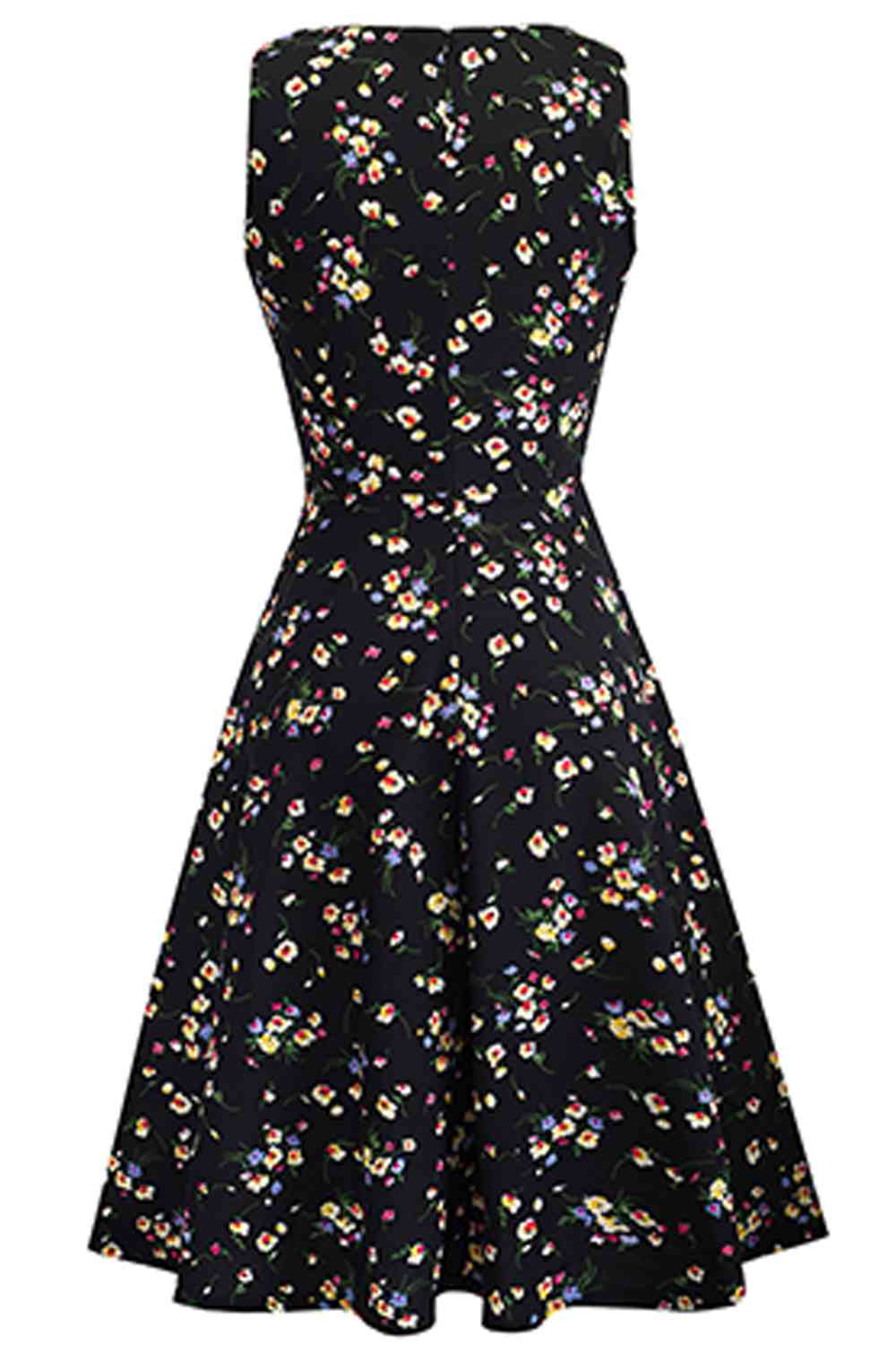 Printed Smocked Waist Sleeveless Dress - All Dresses - Dresses - 6 - 2024