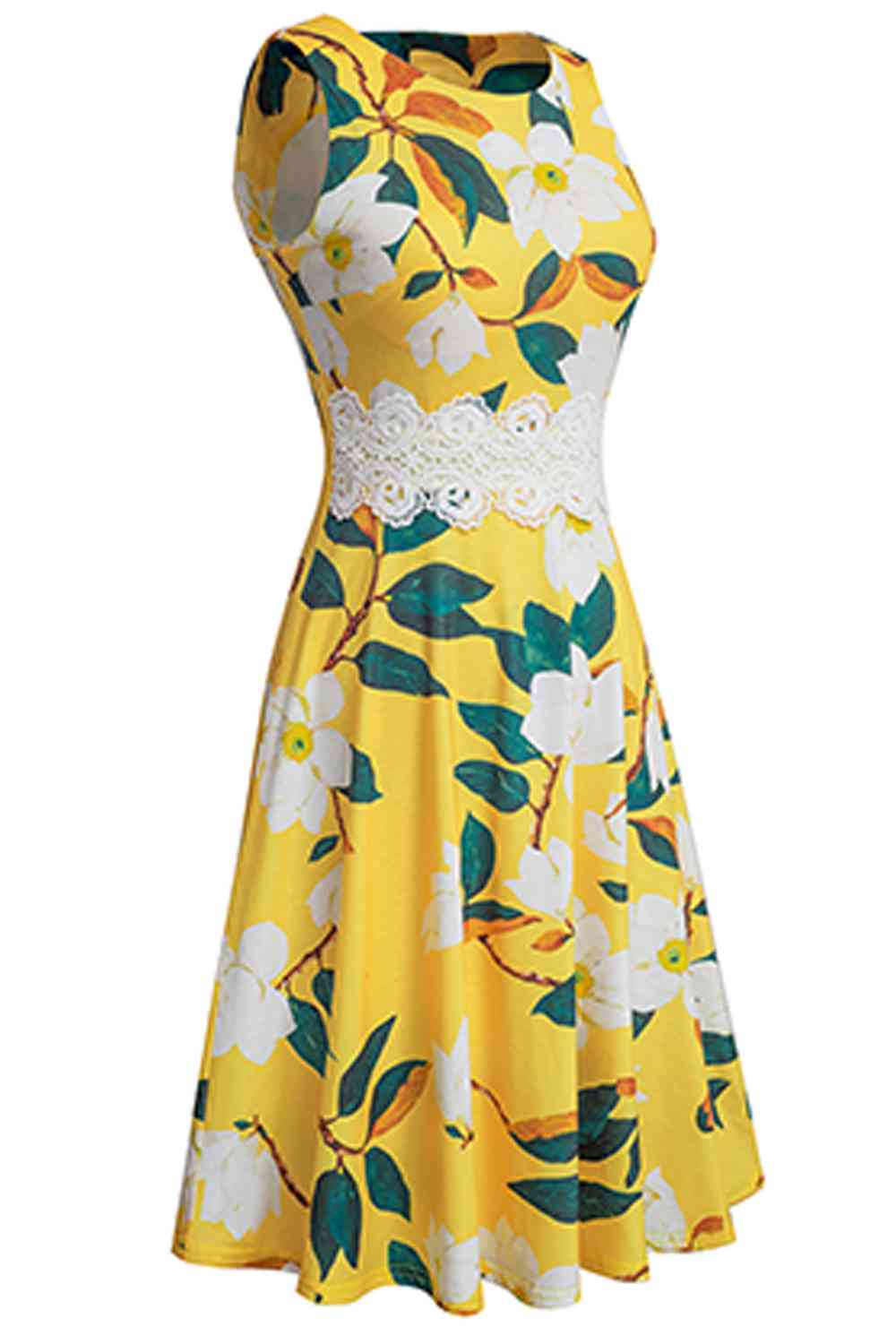 Printed Smocked Waist Sleeveless Dress - All Dresses - Dresses - 35 - 2024