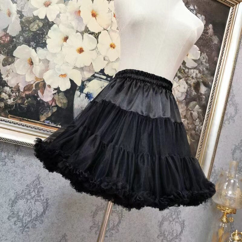 Puff Sleeve High Waist Vintage Lolita Dress - All Dresses - Clothing - 7 - 2024