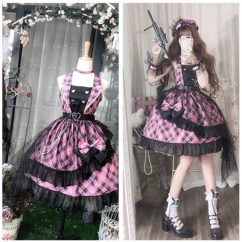Punk Lolita Dress - Pink / One Size - All Dresses - Dresses - 1 - 2024