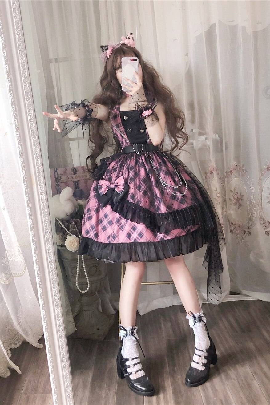 Punk Lolita Dress - Pink / One Size - All Dresses - Dresses - 11 - 2024