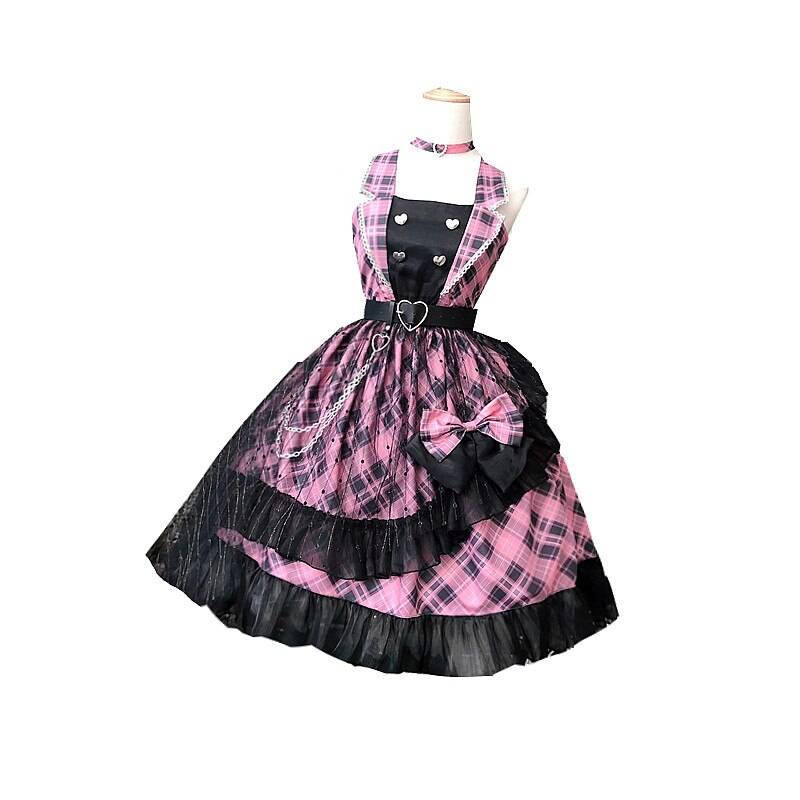 Punk Lolita Dress - Pink / One Size - All Dresses - Dresses - 12 - 2024