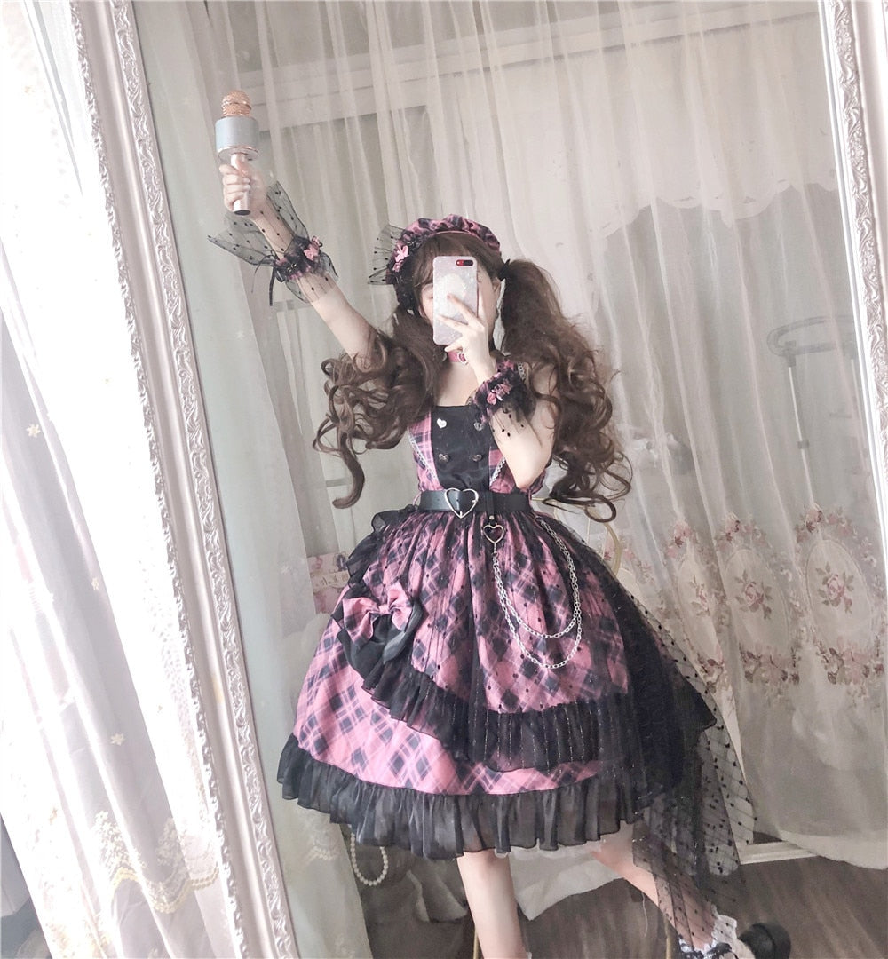 Punk Lolita Dress - Pink / One Size - All Dresses - Dresses - 2 - 2024
