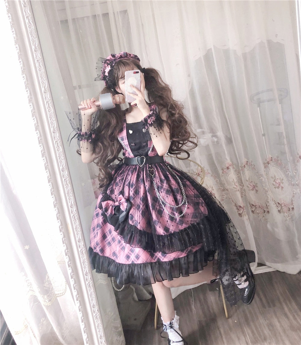 Punk Lolita Dress - Pink / One Size - All Dresses - Dresses - 3 - 2024