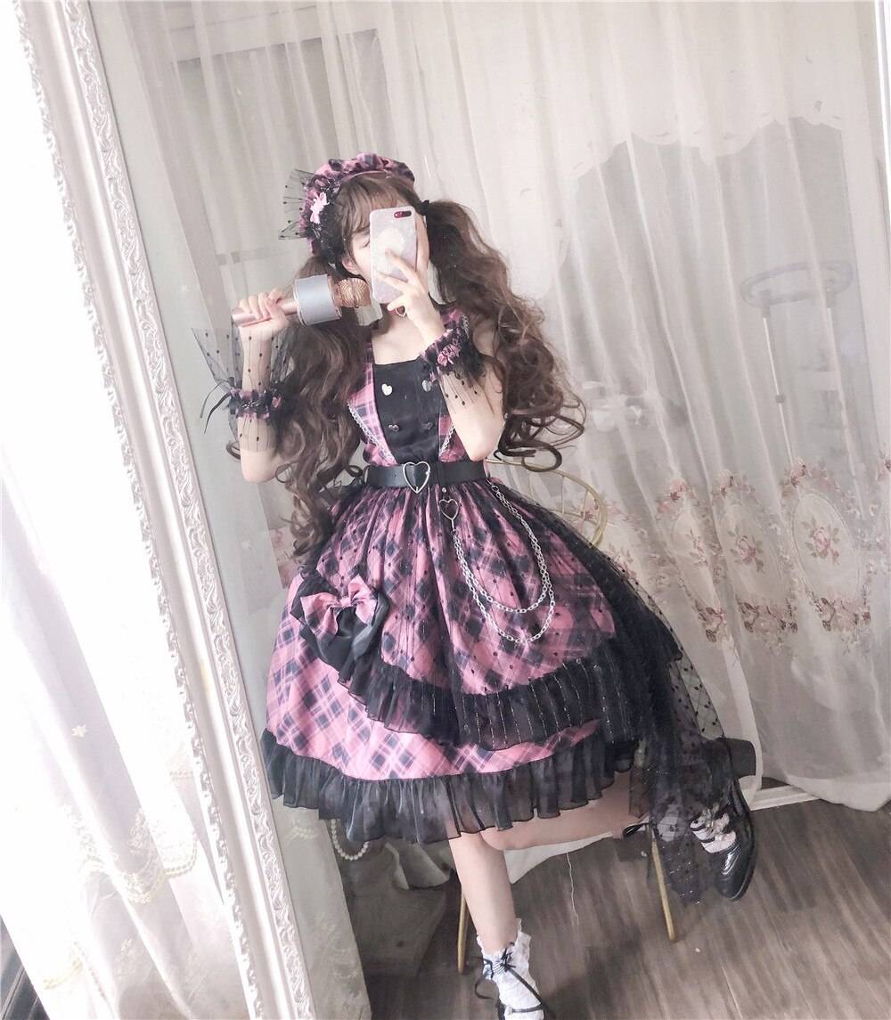 Punk Lolita Dress - Pink / One Size - All Dresses - Dresses - 7 - 2024