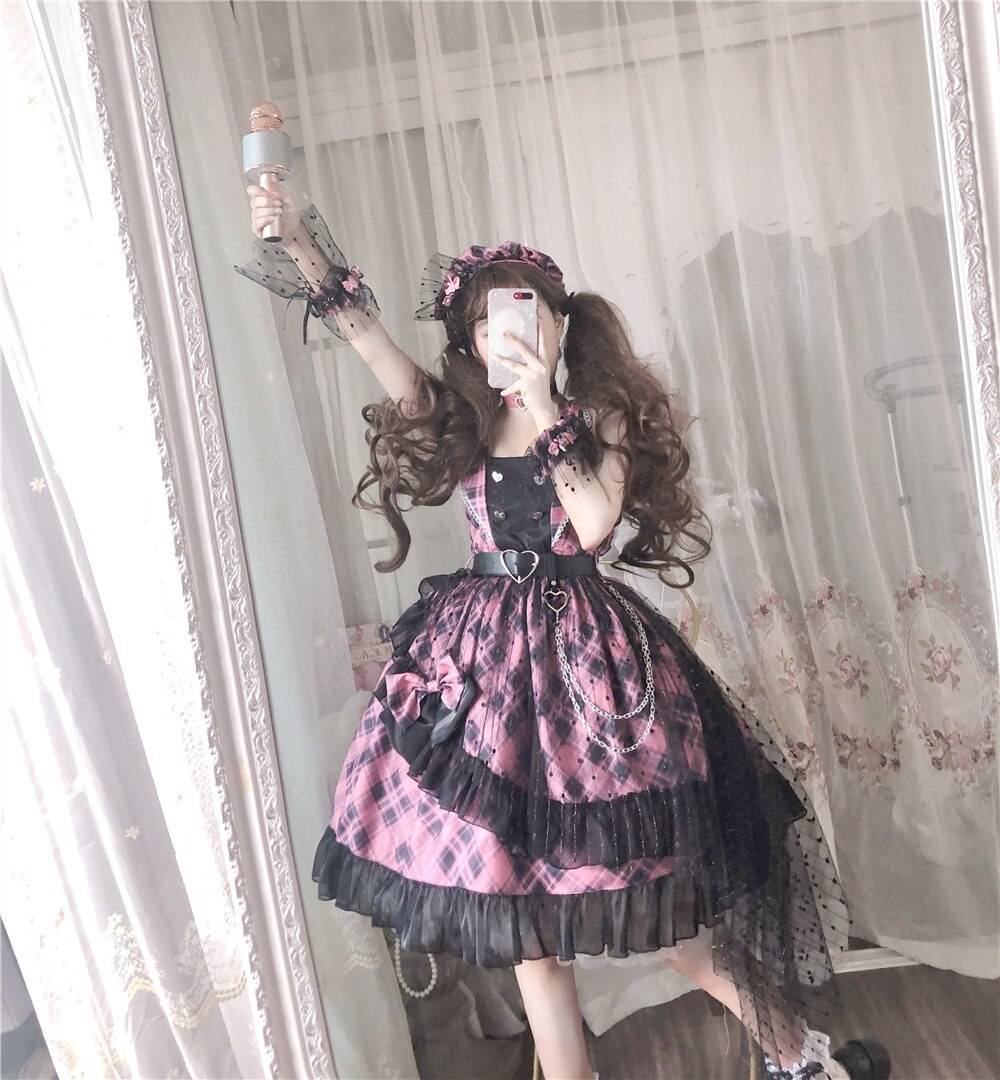 Punk Lolita Dress - Pink / One Size - All Dresses - Dresses - 8 - 2024