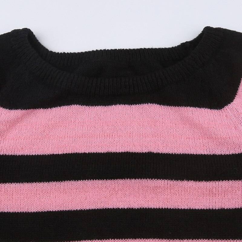 Punk Style Knitted Dress - All Dresses - Shirts & Tops - 7 - 2024