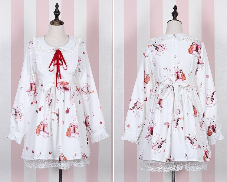 Rabbit Lolita - White / L - All Dresses - Shirts & Tops - 18 - 2024