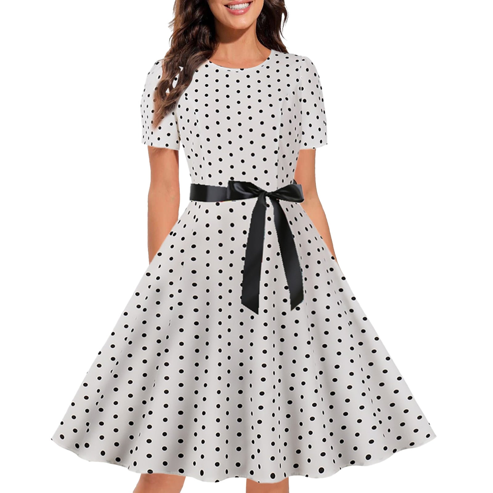 Retro Chic Vintage Print Dress - All Dresses - Dresses - 3 - 2024