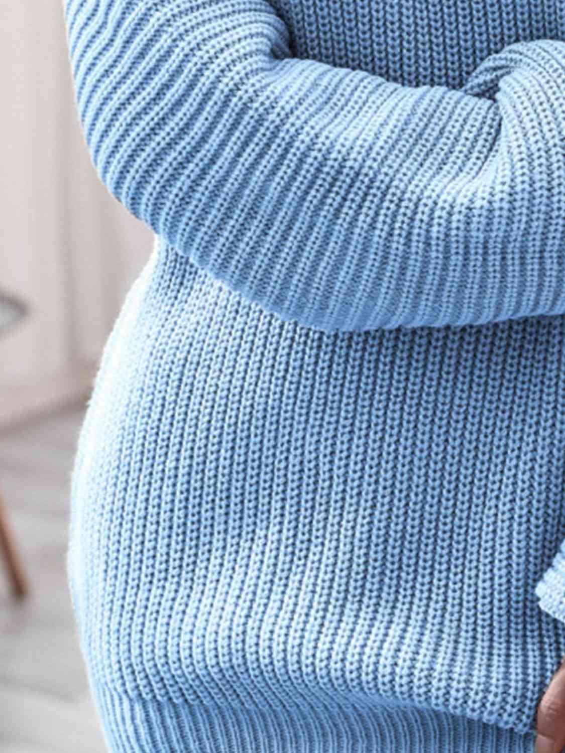 Rib-Knit Mini Sweater Dress - All Dresses - Dresses - 15 - 2024