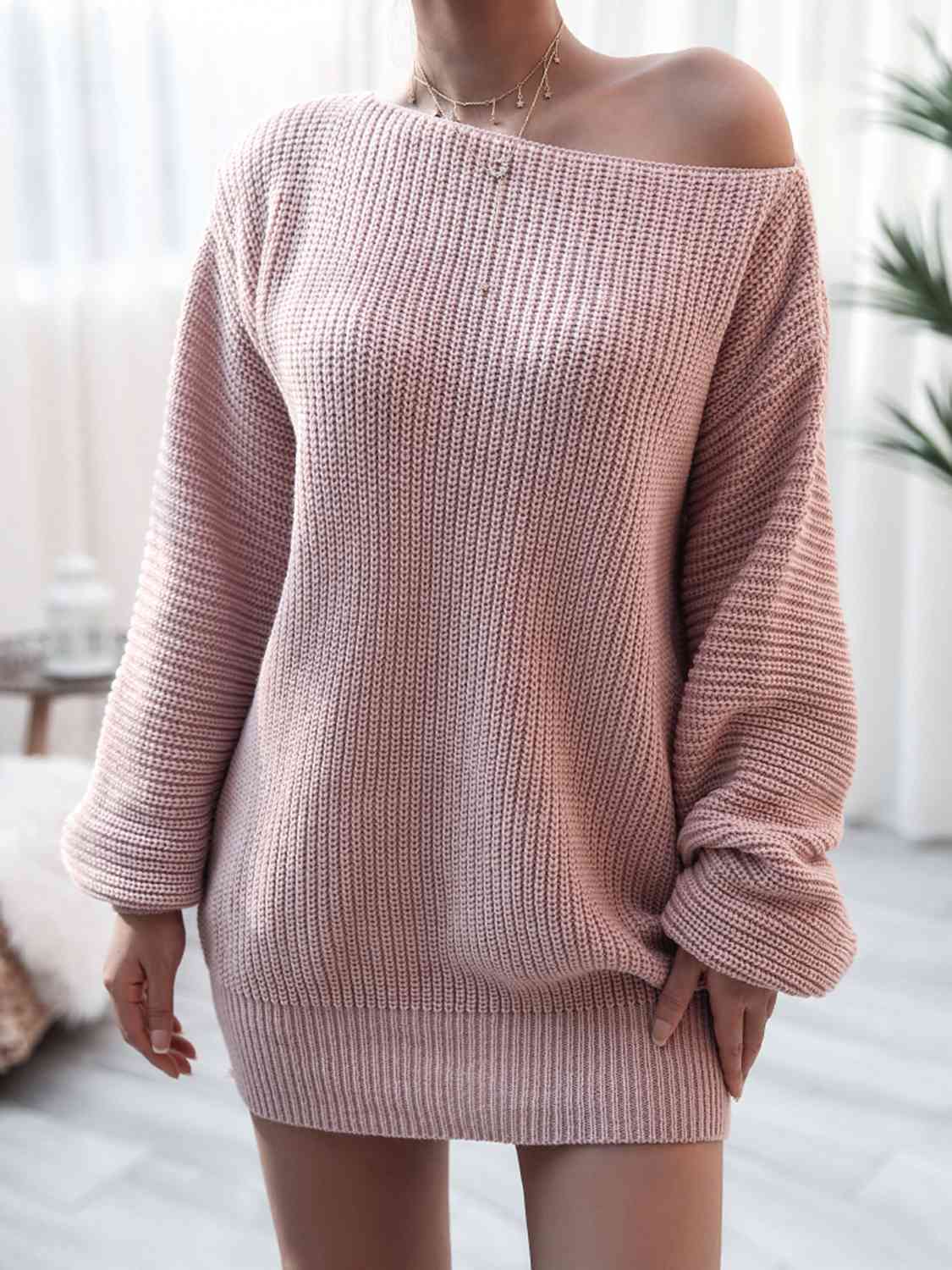 Rib-Knit Mini Sweater Dress - All Dresses - Dresses - 5 - 2024