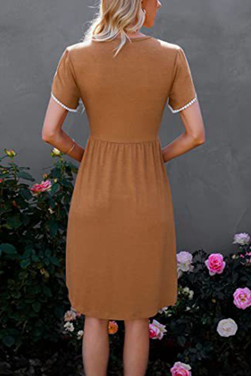 Round Neck Short Sleeve Dress - All Dresses - Dresses - 2 - 2024