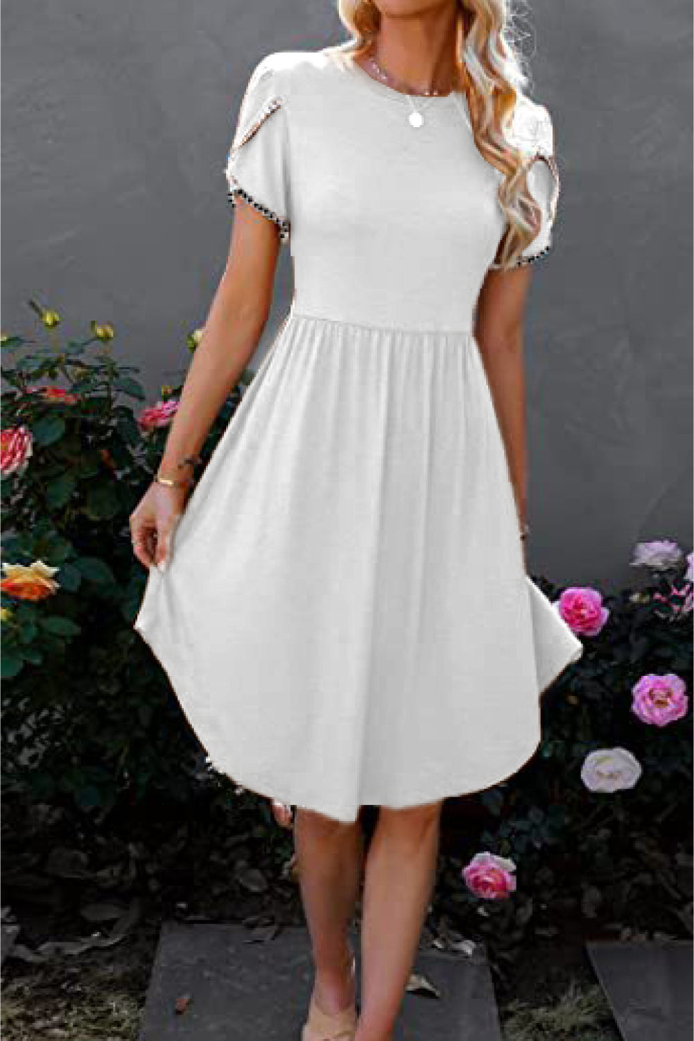 Round Neck Short Sleeve Dress - All Dresses - Dresses - 6 - 2024
