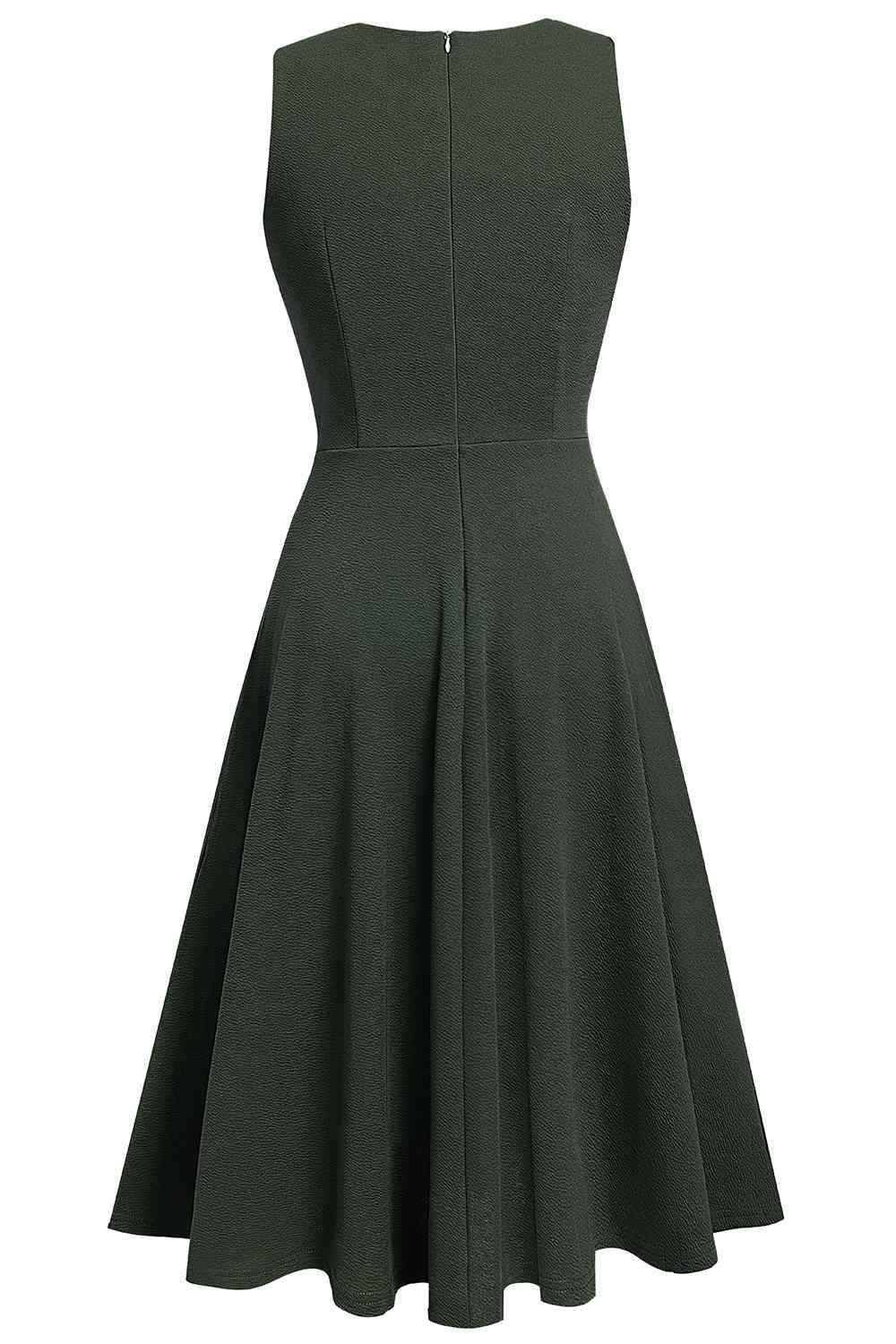 Round Neck Sleeveless Lace Trim Dress - All Dresses - Dresses - 9 - 2024