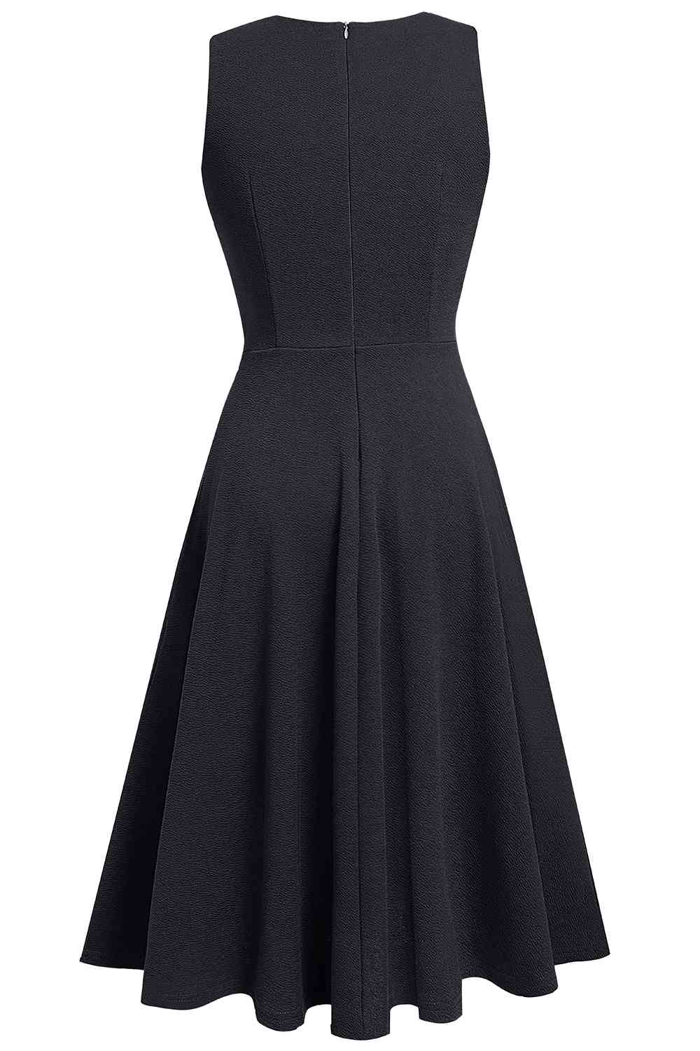 Round Neck Sleeveless Lace Trim Dress - All Dresses - Dresses - 6 - 2024