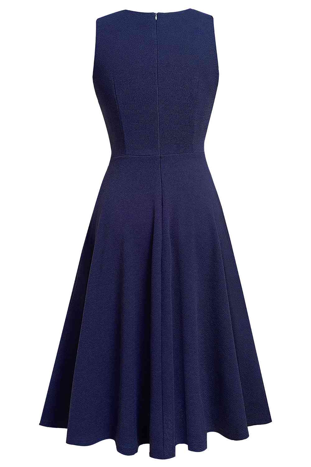 Round Neck Sleeveless Lace Trim Dress - All Dresses - Dresses - 15 - 2024