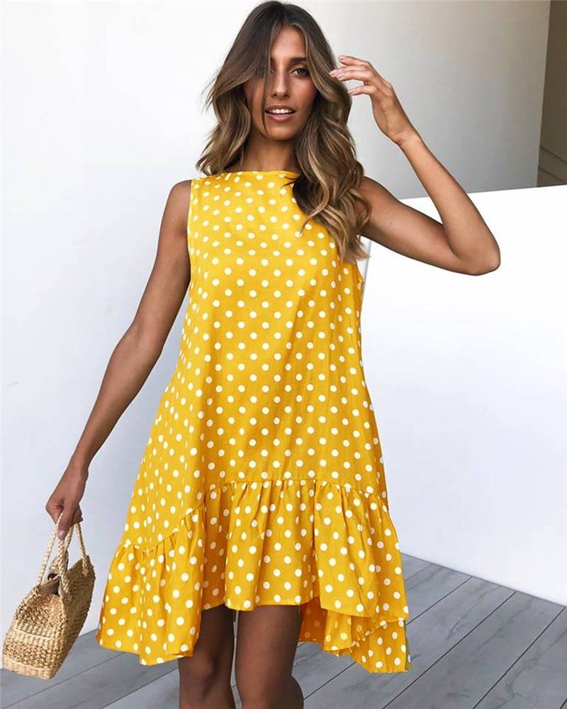 Ruffled Summer Dress for Women - Yellow / XXL - All Dresses - Dresses - 12 - 2024