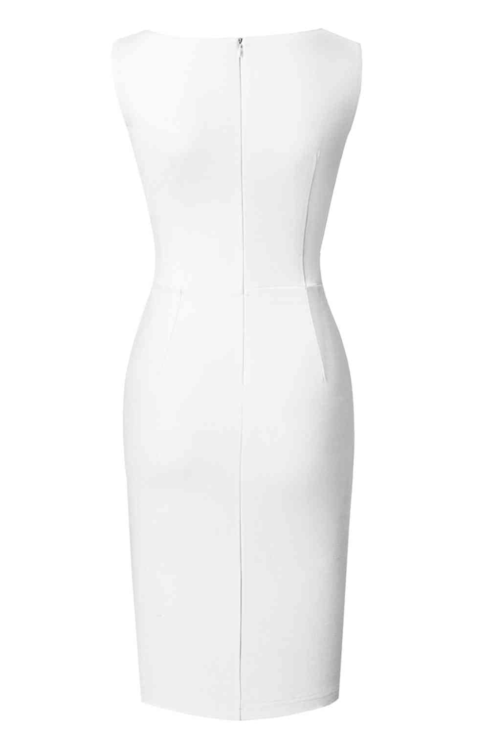Sleeveless Buttoned Mini Dress - All Dresses - Dresses - 6 - 2024