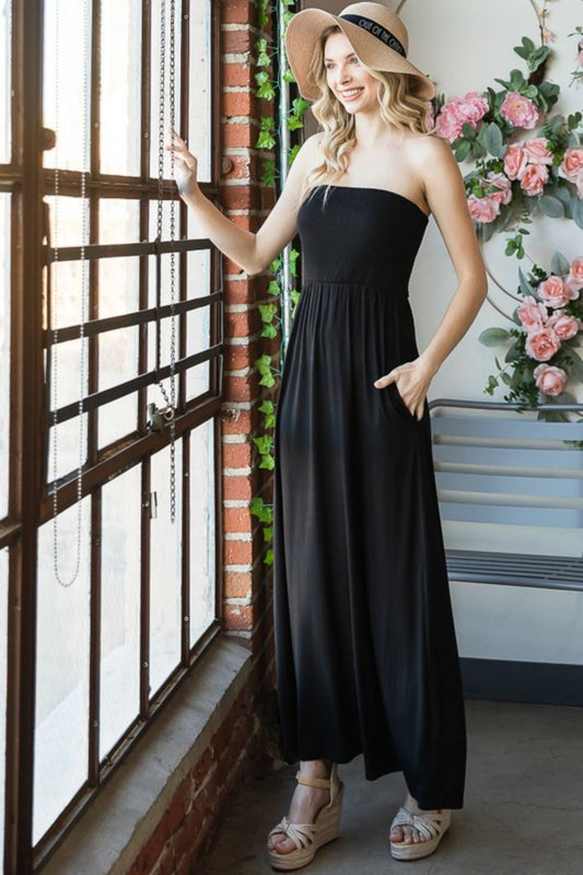 Strapless Maxi Dress - Black / S - All Dresses - Dresses - 1 - 2024