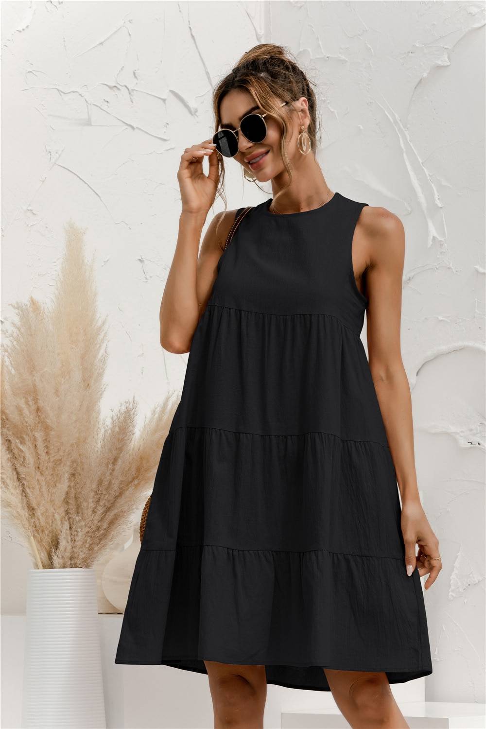 Summer Sleeveless Dress - Black / XL - All Dresses - Dresses - 27 - 2024