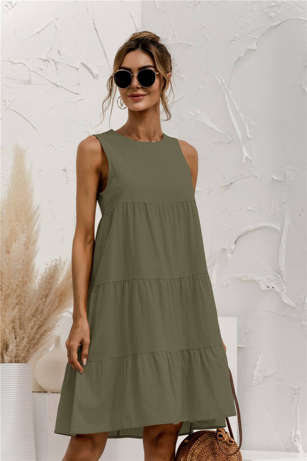 Summer Sleeveless Dress - Green / XL - All Dresses - Dresses - 30 - 2024