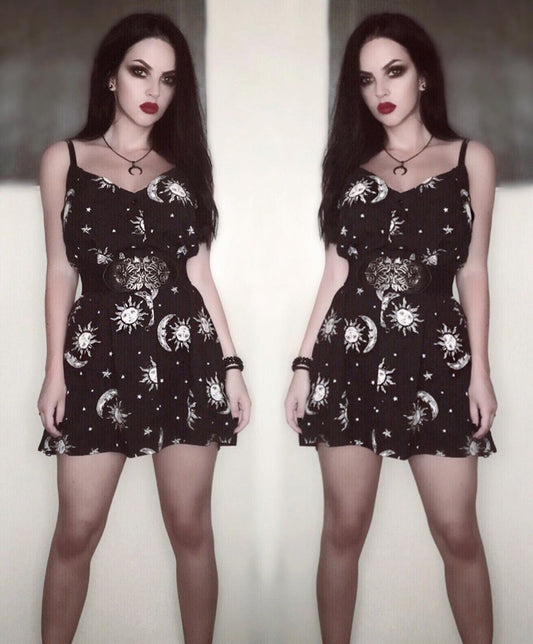 Sun Moon Gothic Mini Dress - All Dresses - Dresses - 2 - 2024