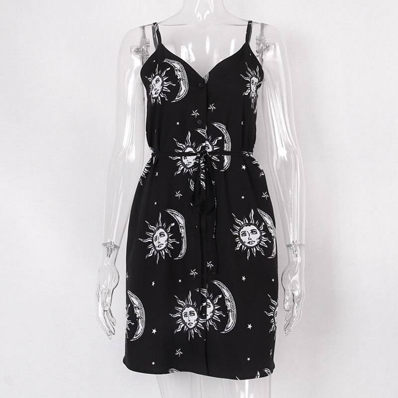 Sun Moon Gothic Mini Dress - All Dresses - Dresses - 12 - 2024