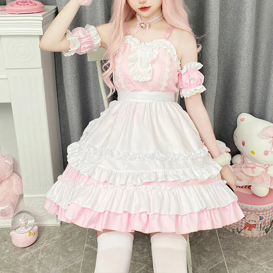 Sweet Lolita Anime Cat Girl Dress - Pink / S - All Dresses - Dresses - 1 - 2024