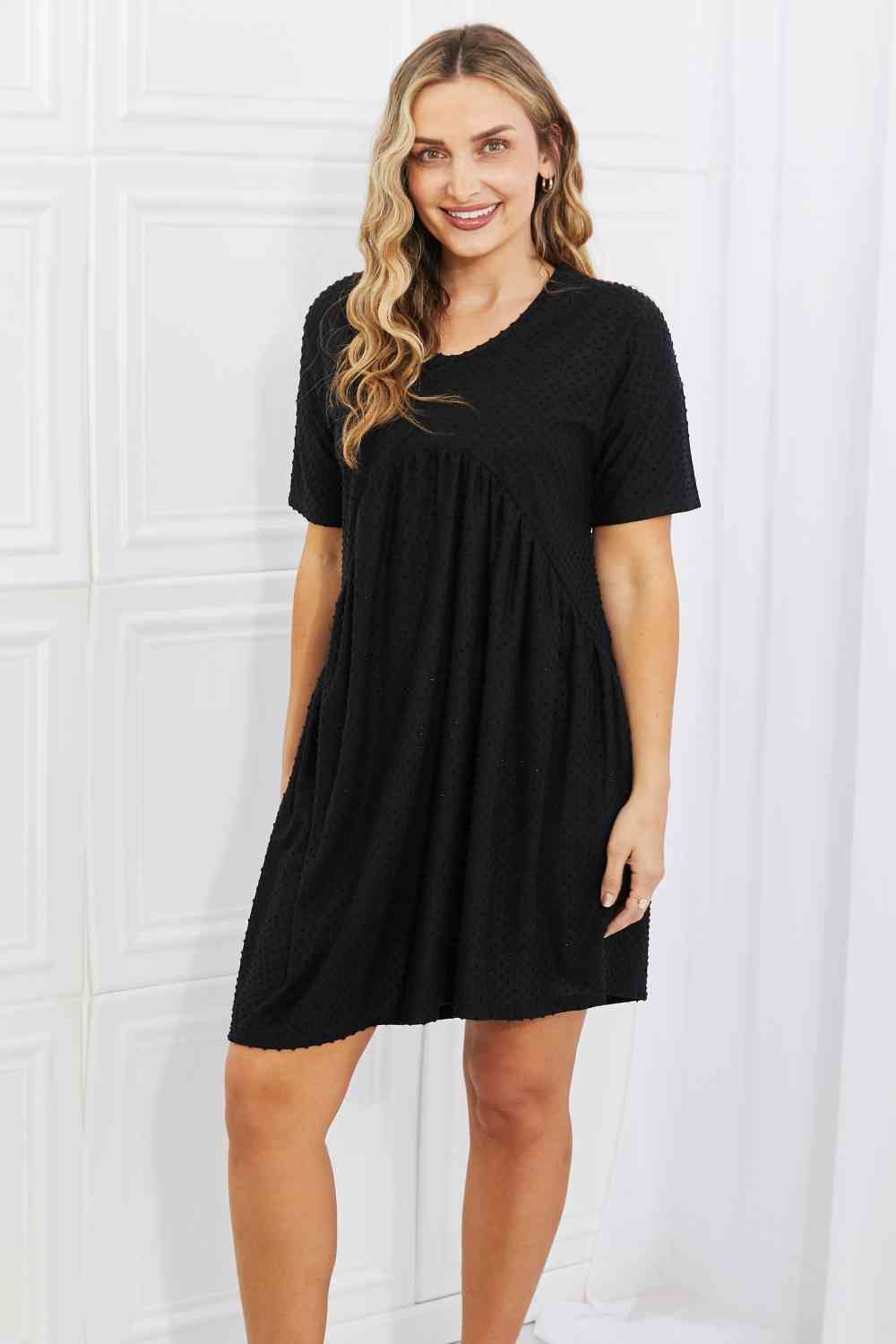 Swiss Dot Casual Dress in Black - All Dresses - Dresses - 3 - 2024