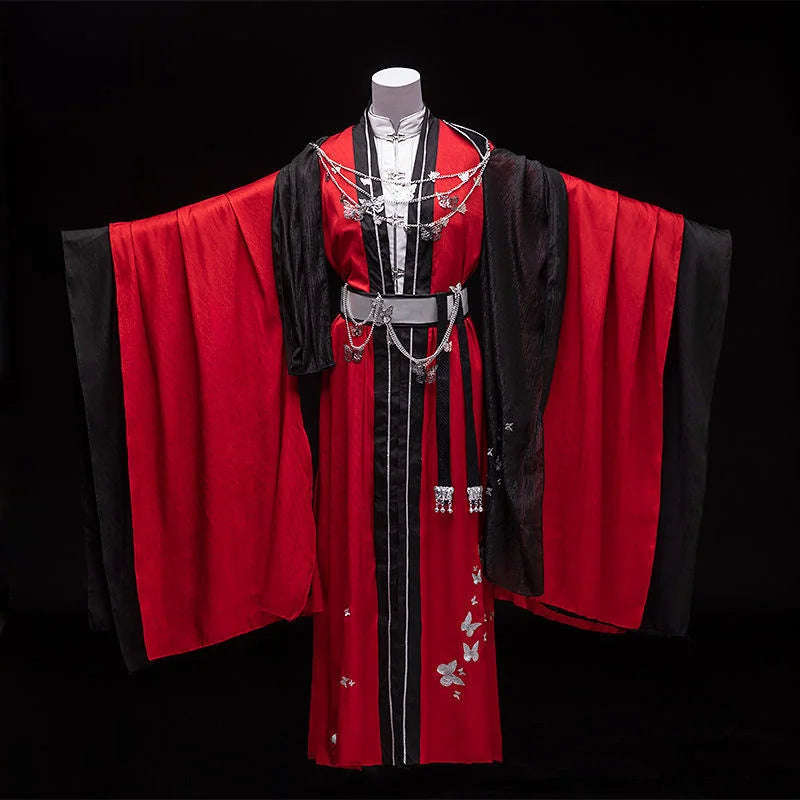 TGCF Huacheng Cosplay Costume - Guiwang Huacheng Han Style Clothing - Red Hanfu Dress - All Dresses - Costumes - 4