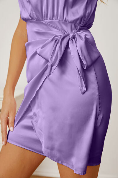 Tied Sleeveless Mini Wrap Dress - All Dresses - Dresses - 24 - 2024