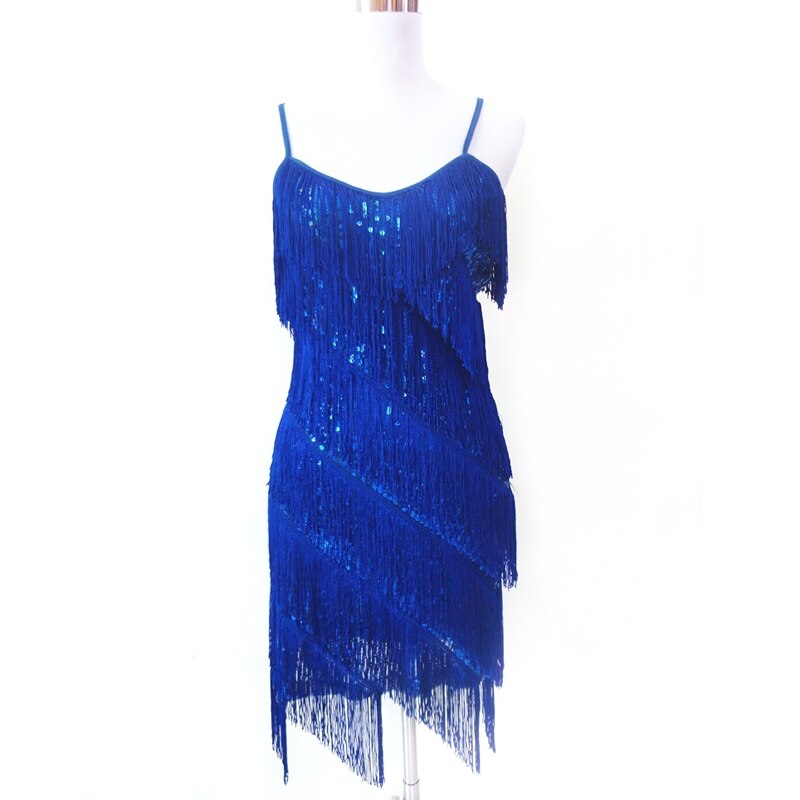 Tiered Fringe Flapper Dress - Blue / XL - All Dresses - Dresses - 13 - 2024