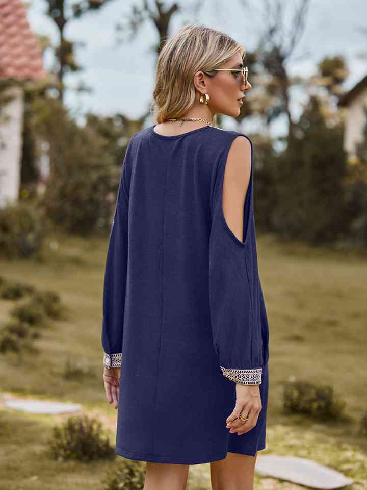 V-Neck Cutout Sleeve Mini Dress - All Dresses - Dresses - 7 - 2024