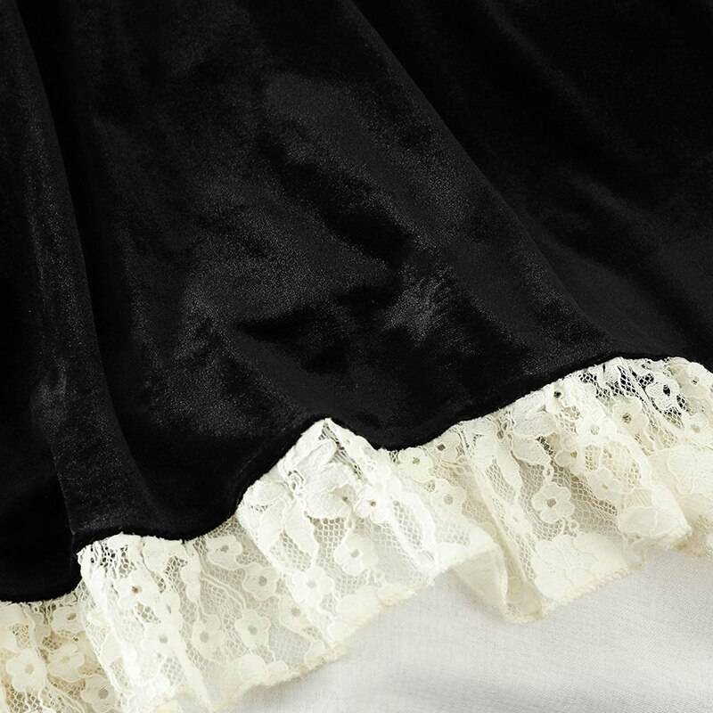 Velvet Turtleneck Dress - All Dresses - Shirts & Tops - 5 - 2024