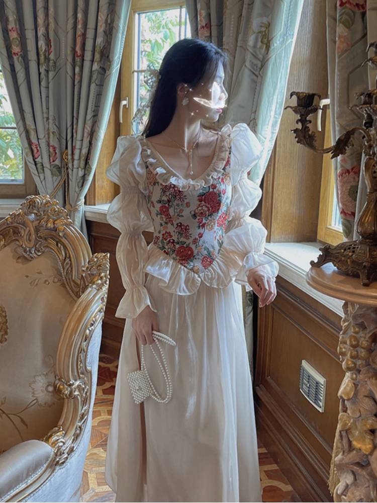 Vintage Floral Midi Dress - All Dresses - Dresses - 8 - 2024