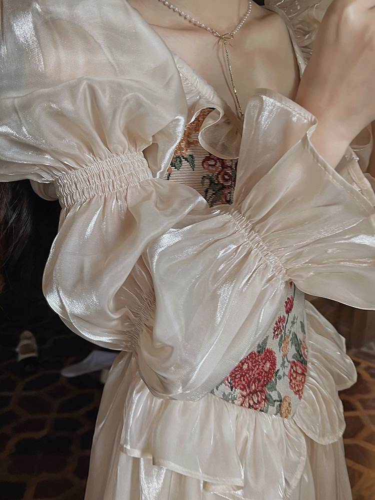 Vintage Floral Midi Dress - All Dresses - Dresses - 16 - 2024