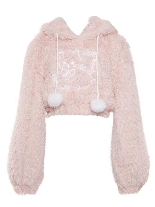 Warm Pink Lolita Kawaii Sweater - Pink / M - All Dresses - Clothing - 7 - 2024