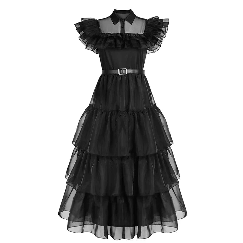 Wednesday Addams Cosplay Dress - All Dresses - Costumes - 3 - 2024