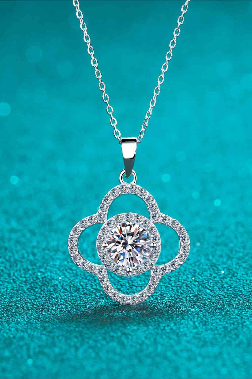 1 Carat Moissanite 925 Sterling Silver Necklace - Silver / One Size - All Products - Necklaces - 6 - 2024