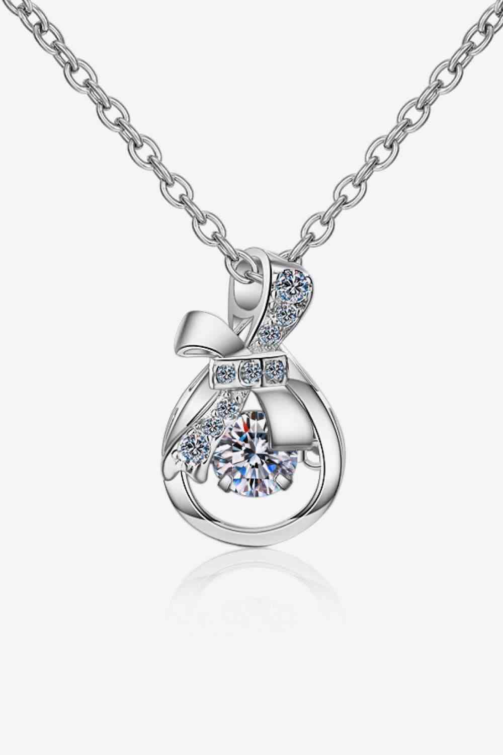 1 Carat Moissanite 925 Sterling Silver Necklace - Silver / One Size - All Products - Necklaces - 4 - 2024