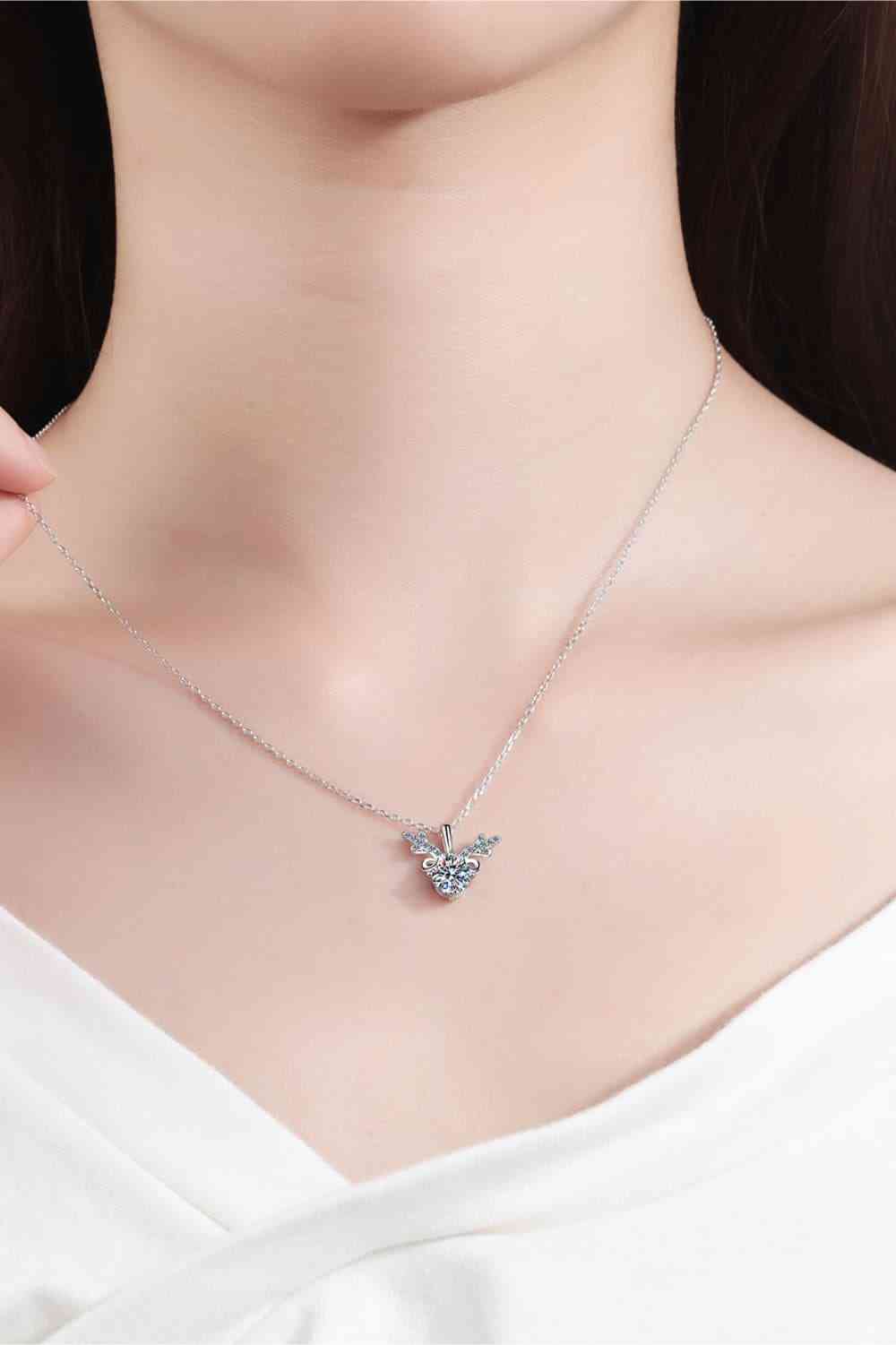 1 Carat Moissanite 925 Sterling Silver Necklace - Silver / One Size - All Products - Necklaces - 4 - 2024