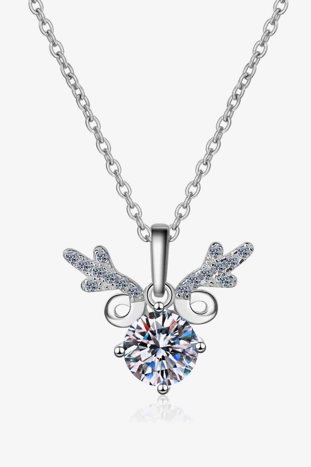 1 Carat Moissanite 925 Sterling Silver Necklace - Silver / One Size - All Products - Necklaces - 3 - 2024