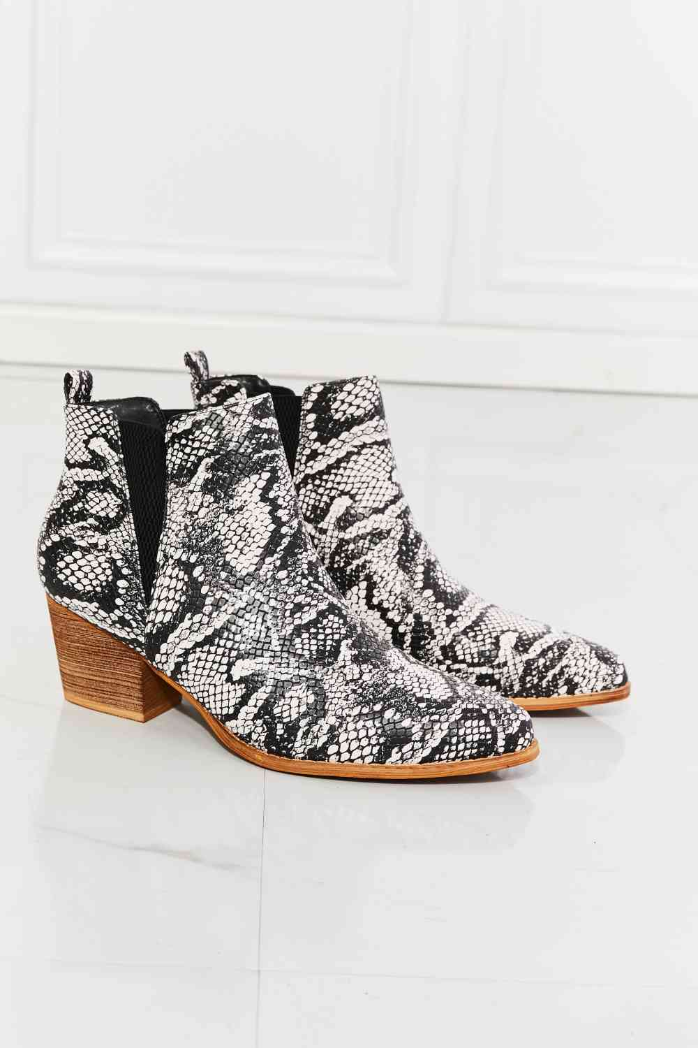 Back At It Point Toe Bootie in Snakeskin - All Products - Shoes - 5 - 2024