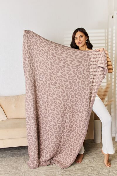 Cuddley Leopard Decorative Throw Blanket - Pink / One Size - All Products - Blankets - 5 - 2024