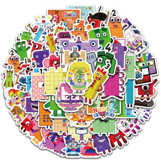 Cute Cartoon Numberblocks Stickers - 10/50pcs - All Products - Decorative Stickers - 2 - 2024