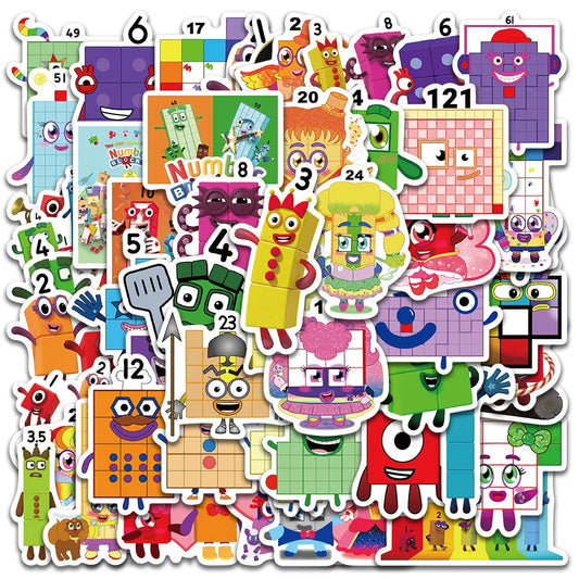 Cute Cartoon Numberblocks Stickers - 10/50pcs - Random 10pcs / Nearest Warehouse - All Products - Decorative Stickers