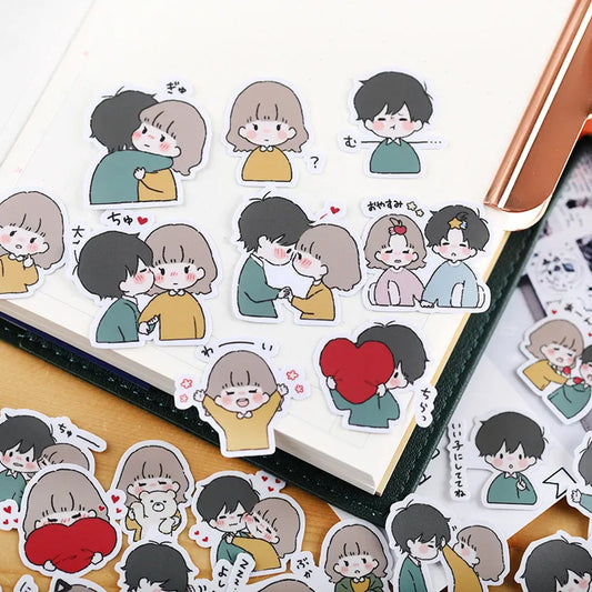 Cute Character Stickers for Handbook - DIY Photo Album Waterproof Decals - Cute - All Products - Decorative Stickers