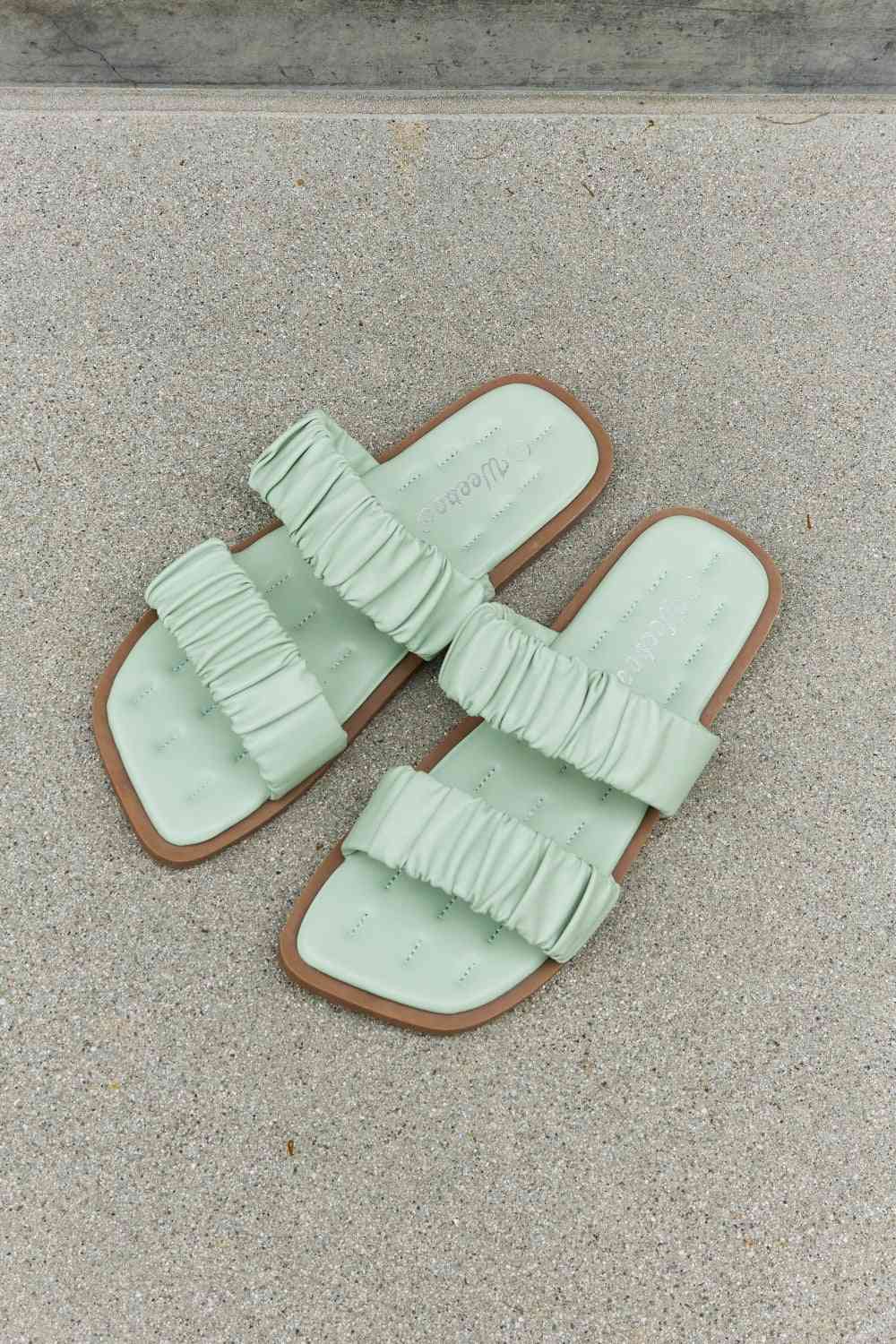 Double Strap Scrunch Sandal in Gum Leaf - All Products - Shoes - 2 - 2024